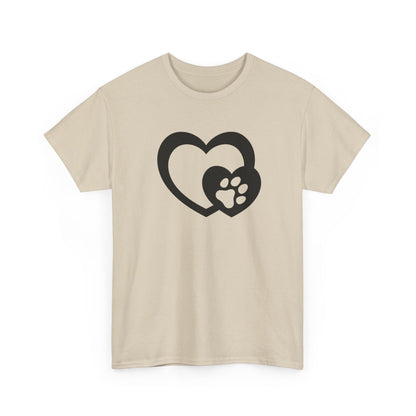 T-Shirt Unisex - Hundepfote mit Herz 5