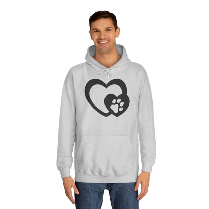 Hoodie Unisex - Hundepfote mit Herz 5