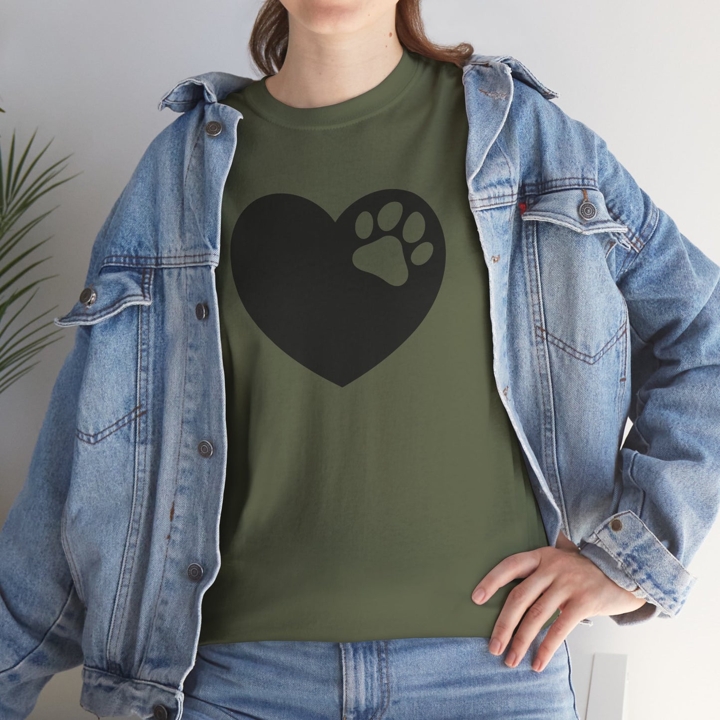T-Shirt Unisex - Hundepfote mit Herz 6