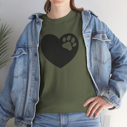T-Shirt Unisex - Hundepfote mit Herz 6