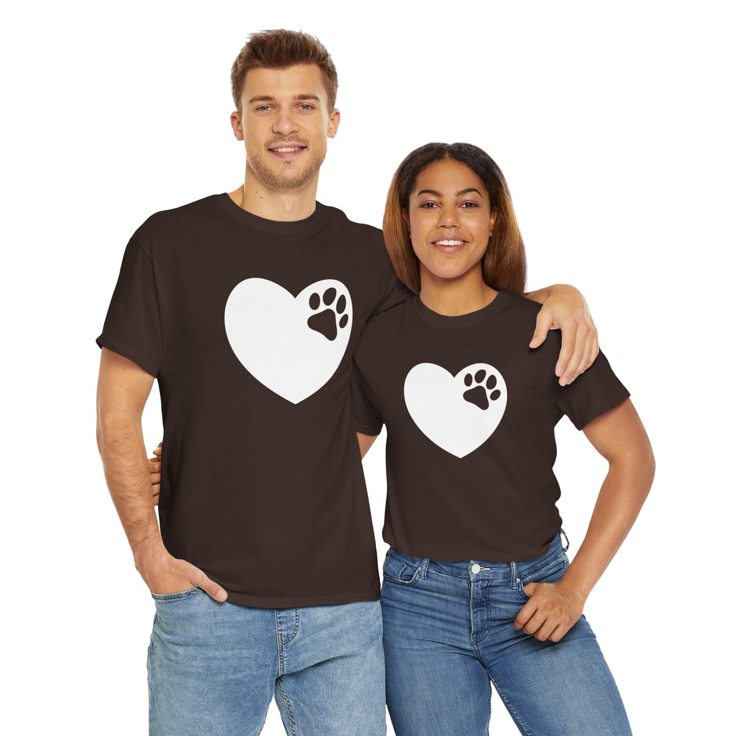 T-Shirt Unisex - Hundepfote mit Herz 6