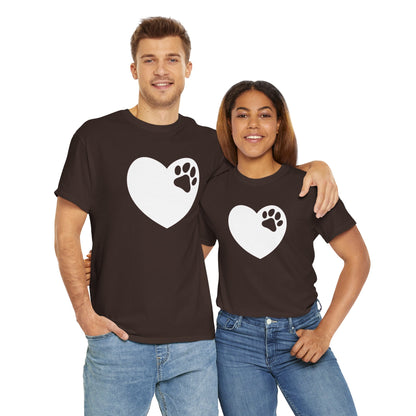 T-Shirt Unisex - Hundepfote mit Herz 6