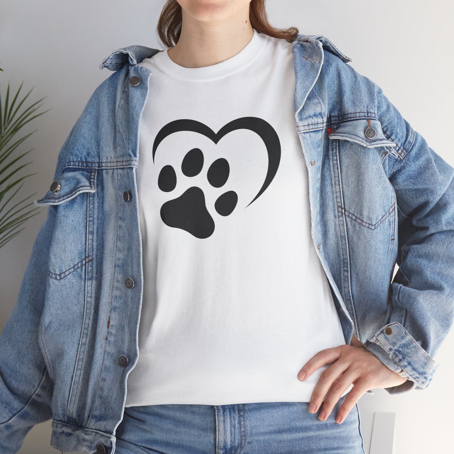 T-Shirt Unisex - Hundepfote mit Herz 2