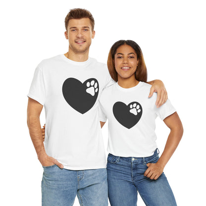T-Shirt Unisex - Hundepfote mit Herz 6