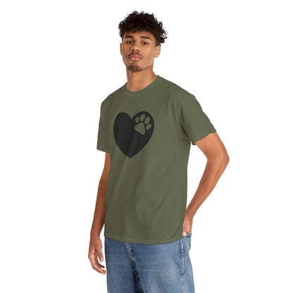 T-Shirt Unisex - Hundepfote mit Herz 6