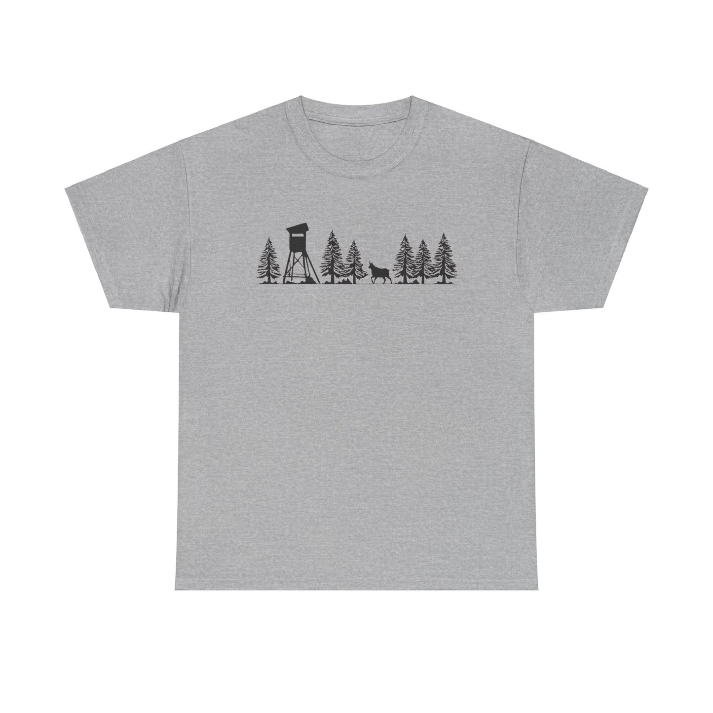 T-Shirt Unisex - Hochsitz im Wald - Gams