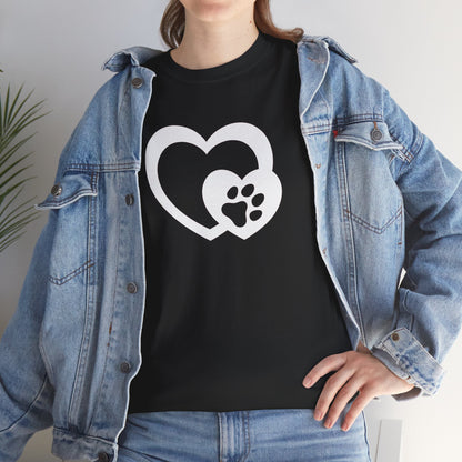 T-Shirt Unisex - Hundepfote mit Herz 5