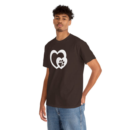 T-Shirt Unisex - Hundepfote mit Herz 5