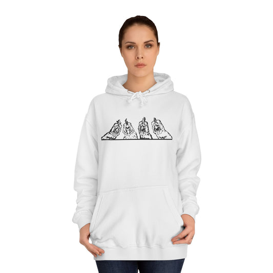 Hoodie Unisex - Huhn Neugierig 2