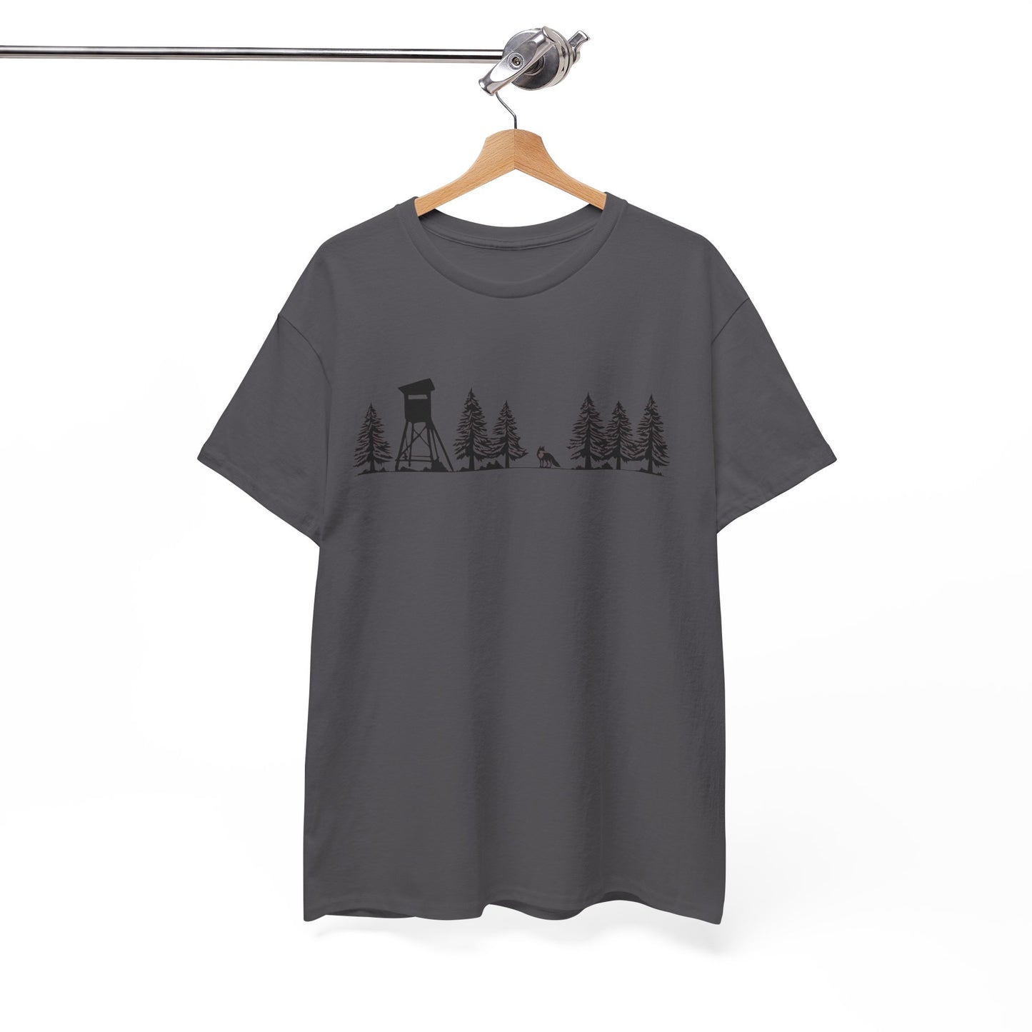 T-Shirt Unisex - Hochsitz im Wald - Fuchs