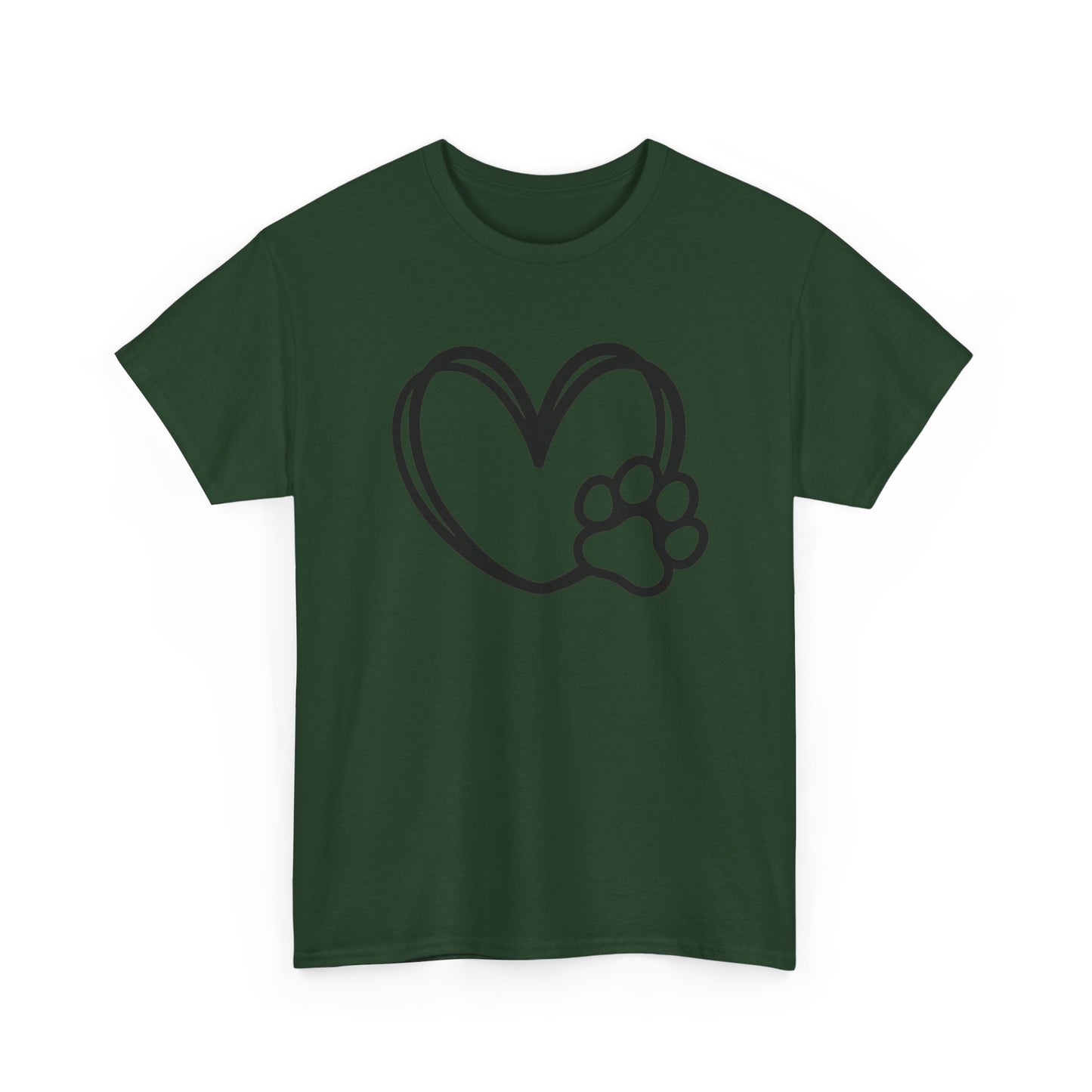 T-Shirt Unisex - Hundepfote mit Herz 1