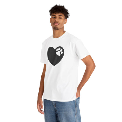 T-Shirt Unisex - Hundepfote mit Herz 6