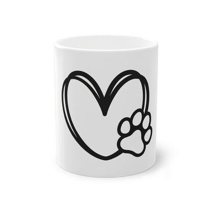 Tasse - Hundepfote mit Herz