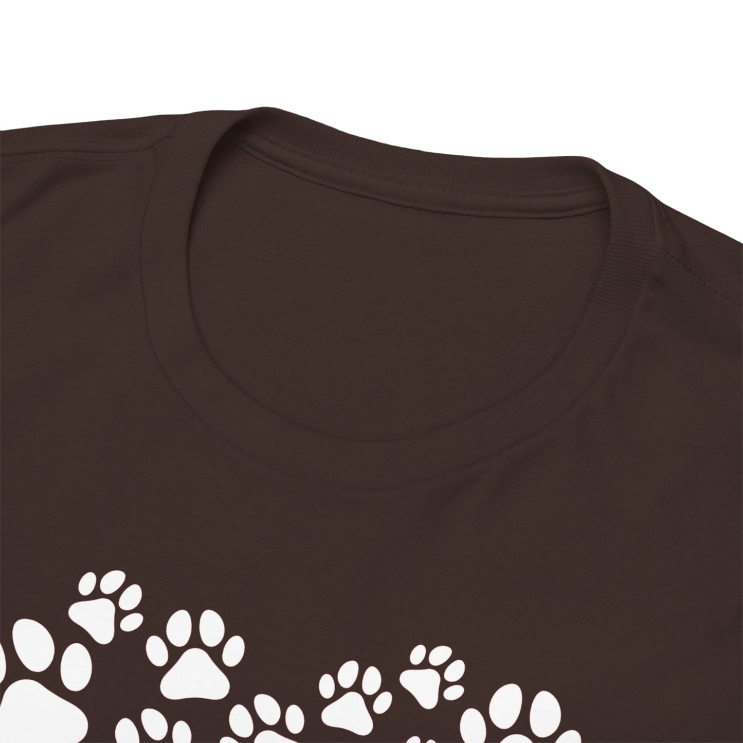T-Shirt Unisex - Herz aus Hundepfoten
