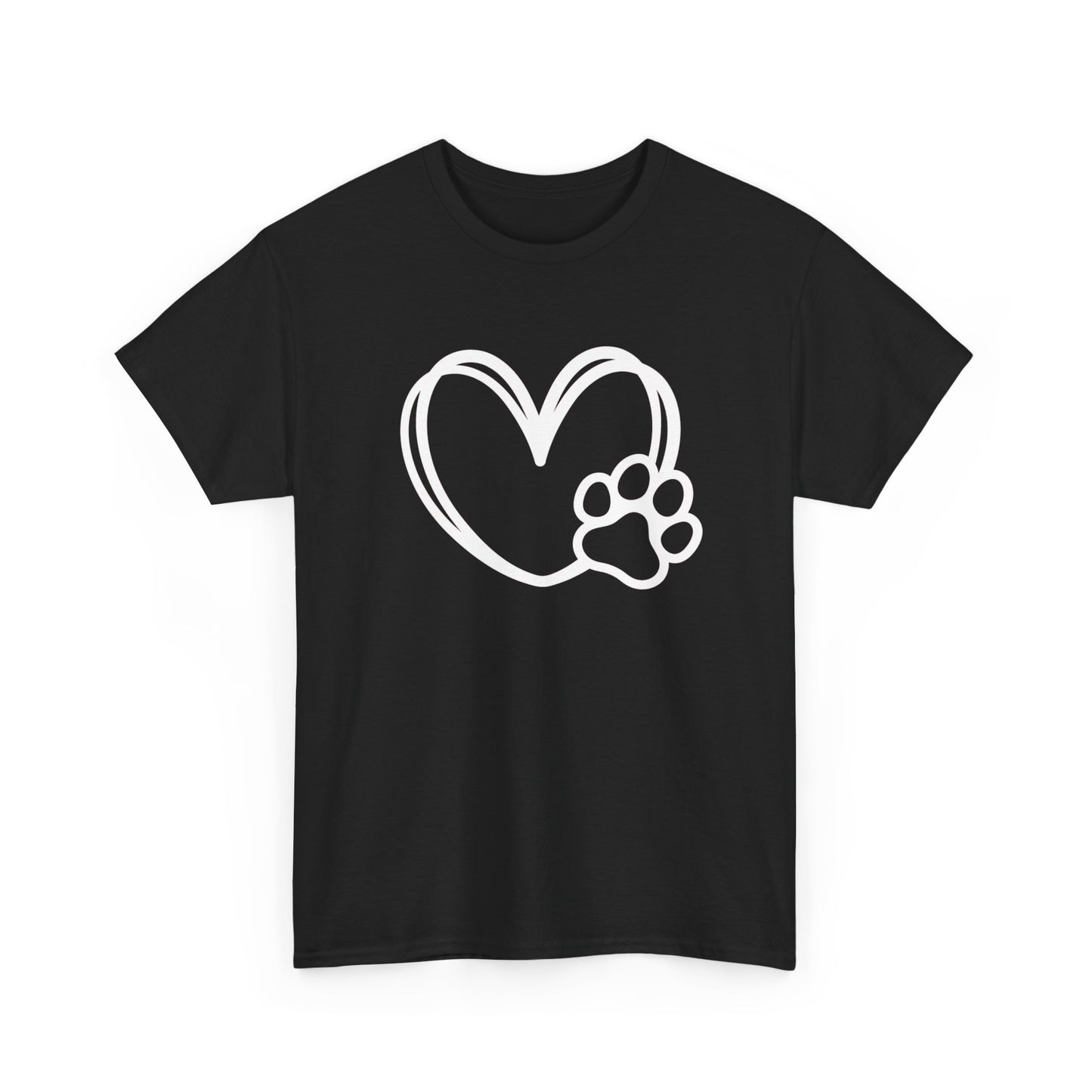 T-Shirt Unisex - Hundepfote mit Herz 1