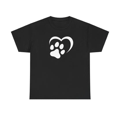 T-Shirt Unisex - Hundepfote mit Herz 2