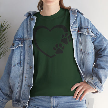 T-Shirt Unisex - Hundepfote mit Herz 7