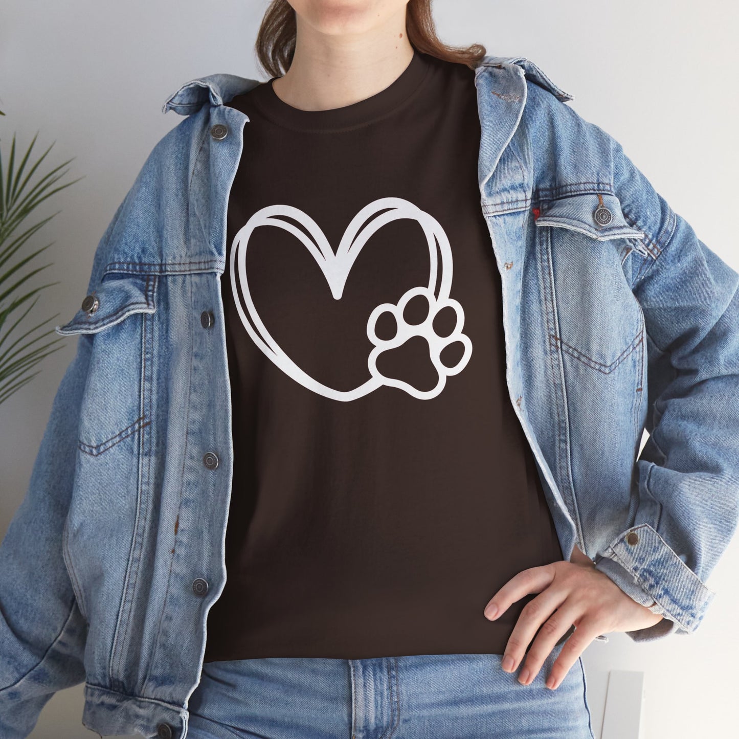 T-Shirt Unisex - Hundepfote mit Herz 1