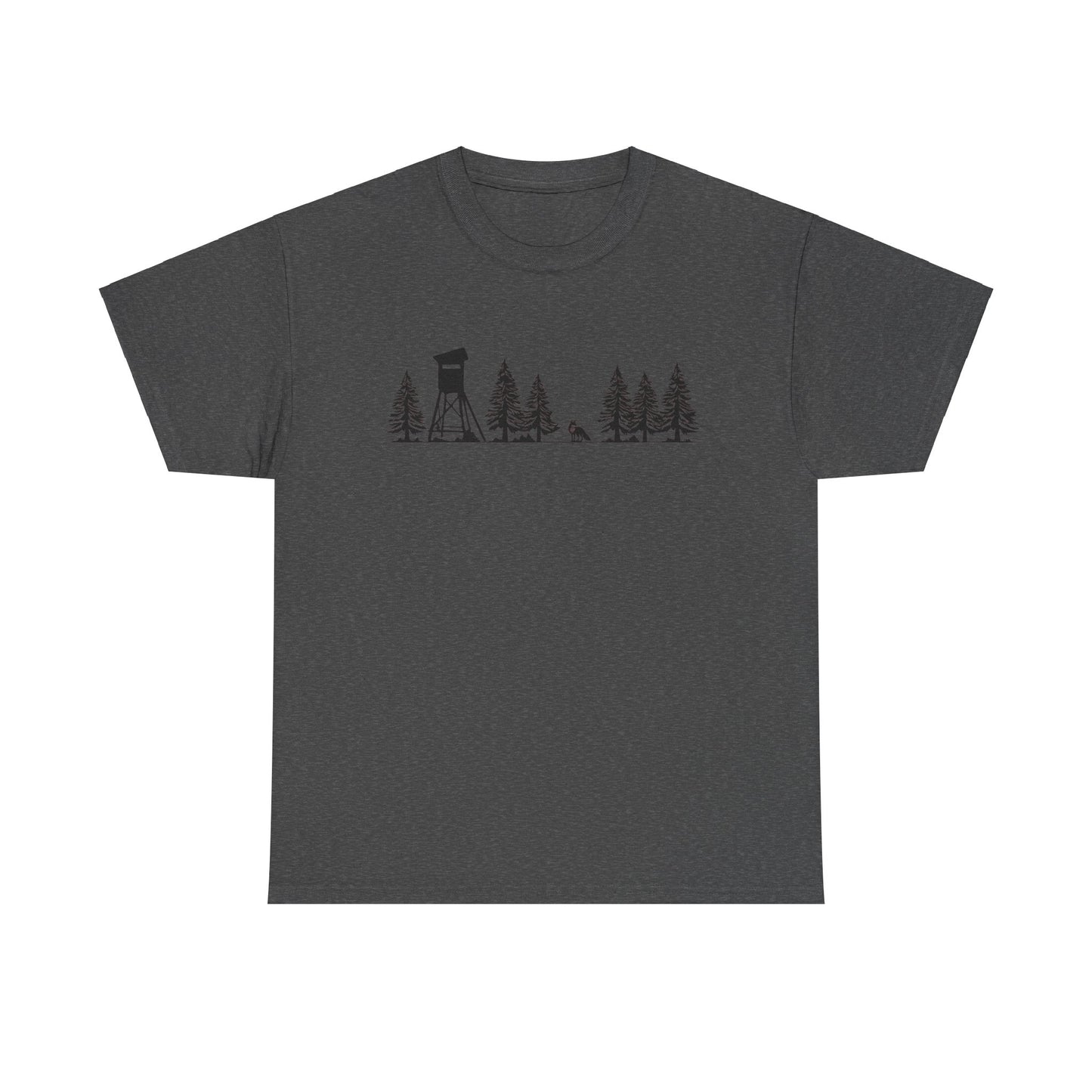 T-Shirt Unisex - Hochsitz im Wald - Fuchs