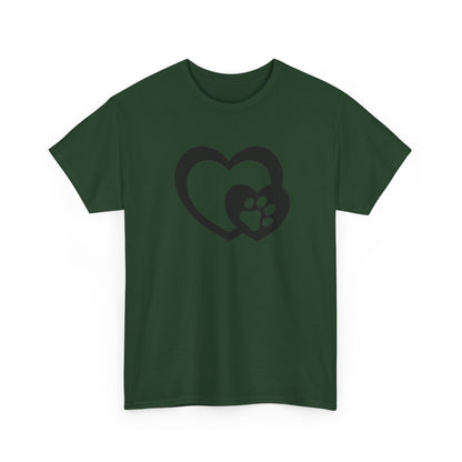 T-Shirt Unisex - Hundepfote mit Herz 5