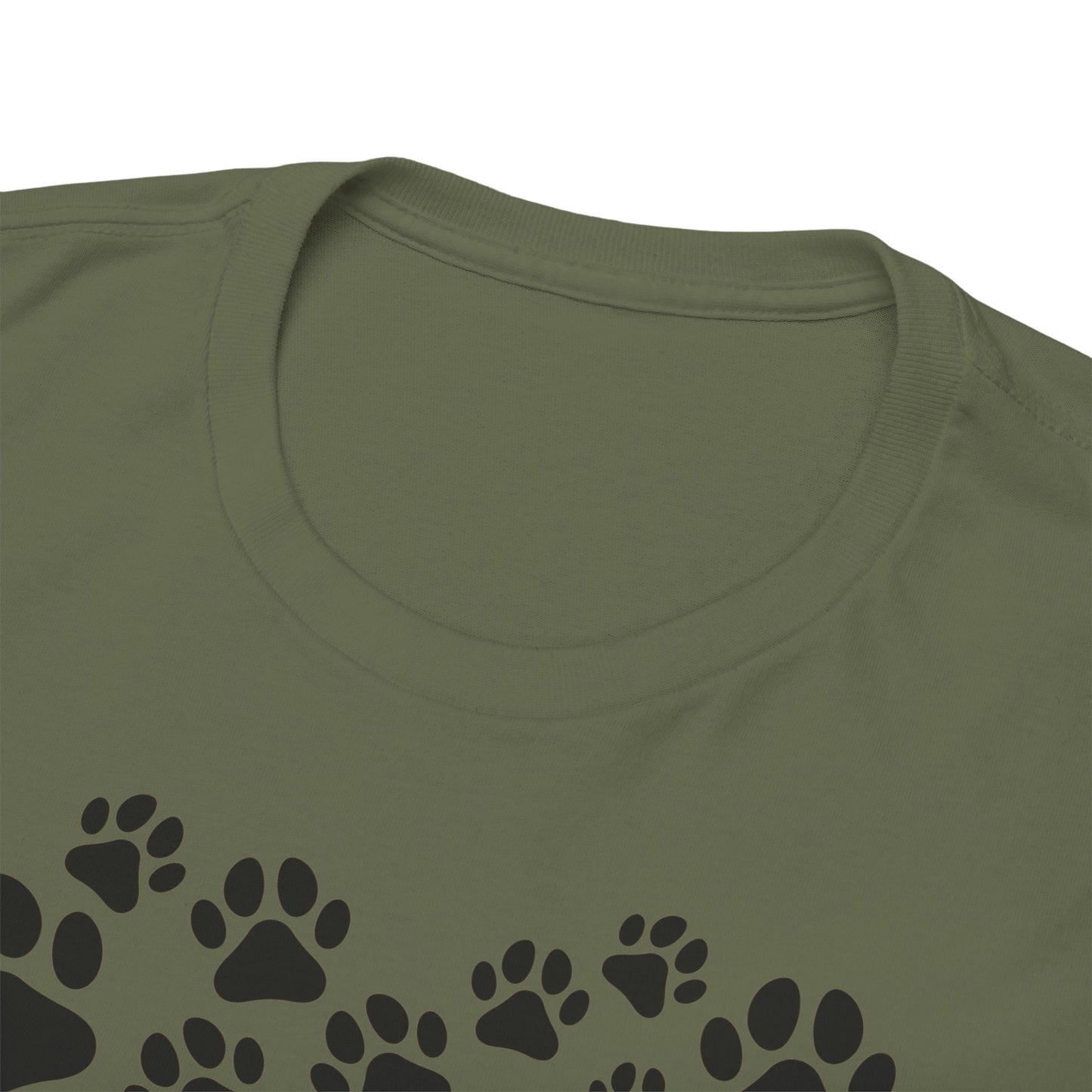 T-Shirt Unisex - Herz aus Hundepfoten