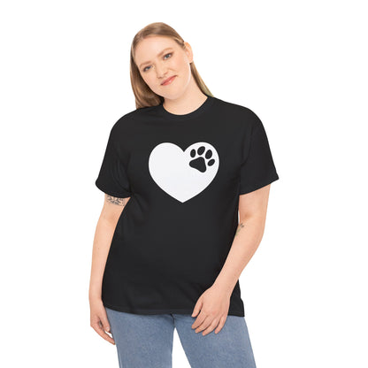 T-Shirt Unisex - Hundepfote mit Herz 6