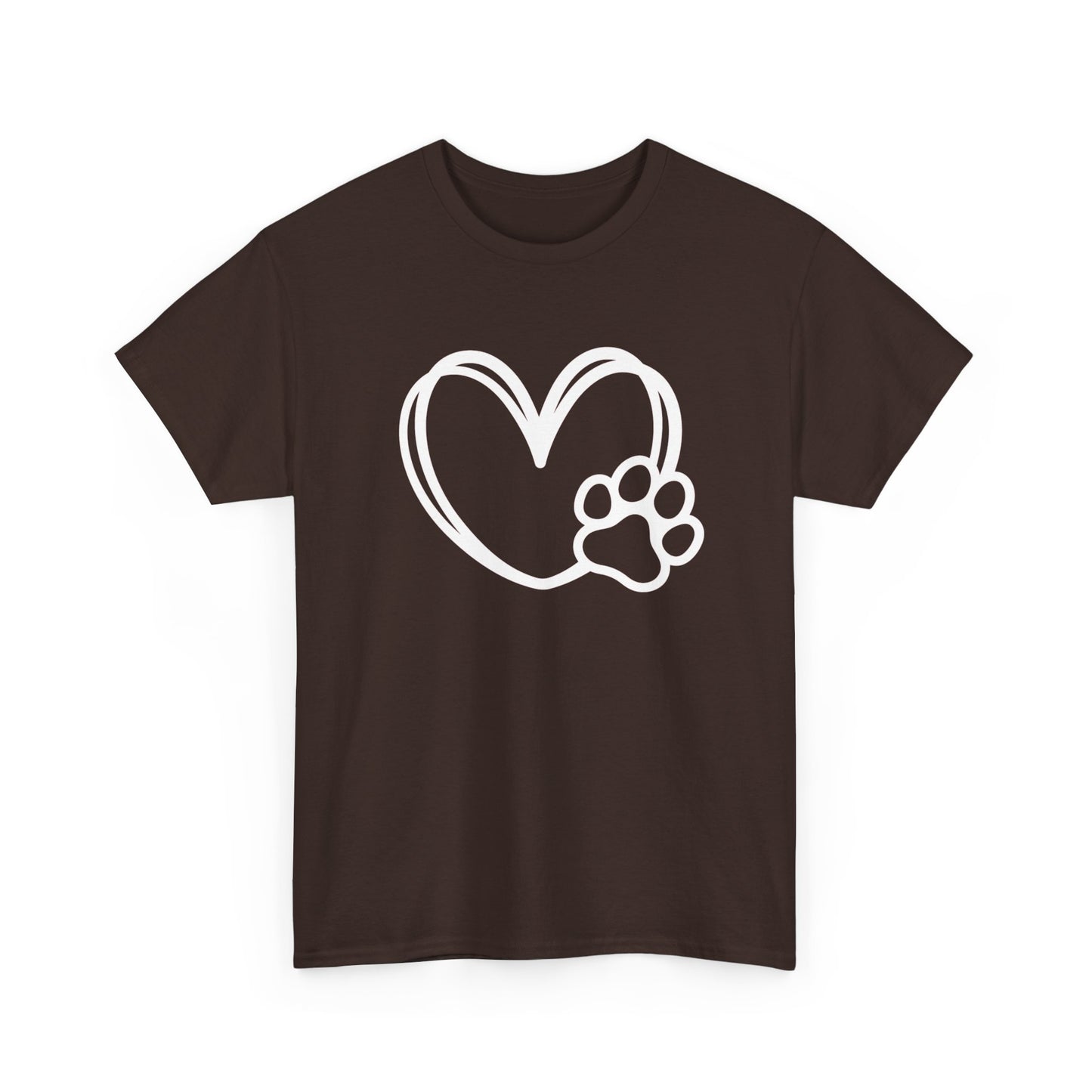 T-Shirt Unisex - Hundepfote mit Herz 1
