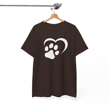 T-Shirt Unisex - Hundepfote mit Herz 2