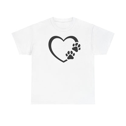 T-Shirt Unisex - Hundepfote mit Herz 7