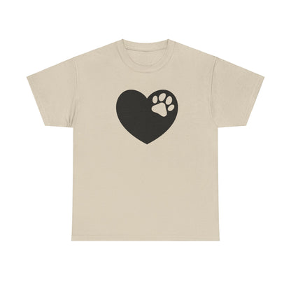 T-Shirt Unisex - Hundepfote mit Herz 6