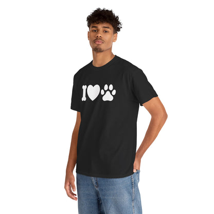 T-Shirt Unisex - Hundepfote mit Herz 4