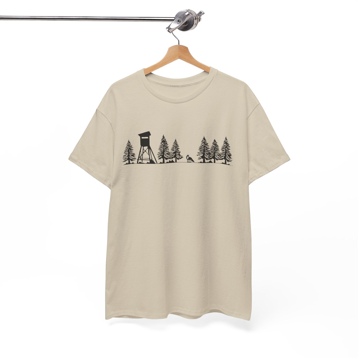 T-Shirt Unisex - Hochsitz im Wald - Fuchs