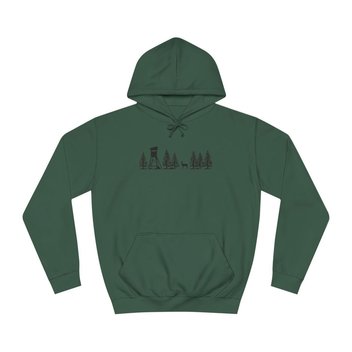 Hoodie Unisex - Hochsitz im Wald - Rehbock