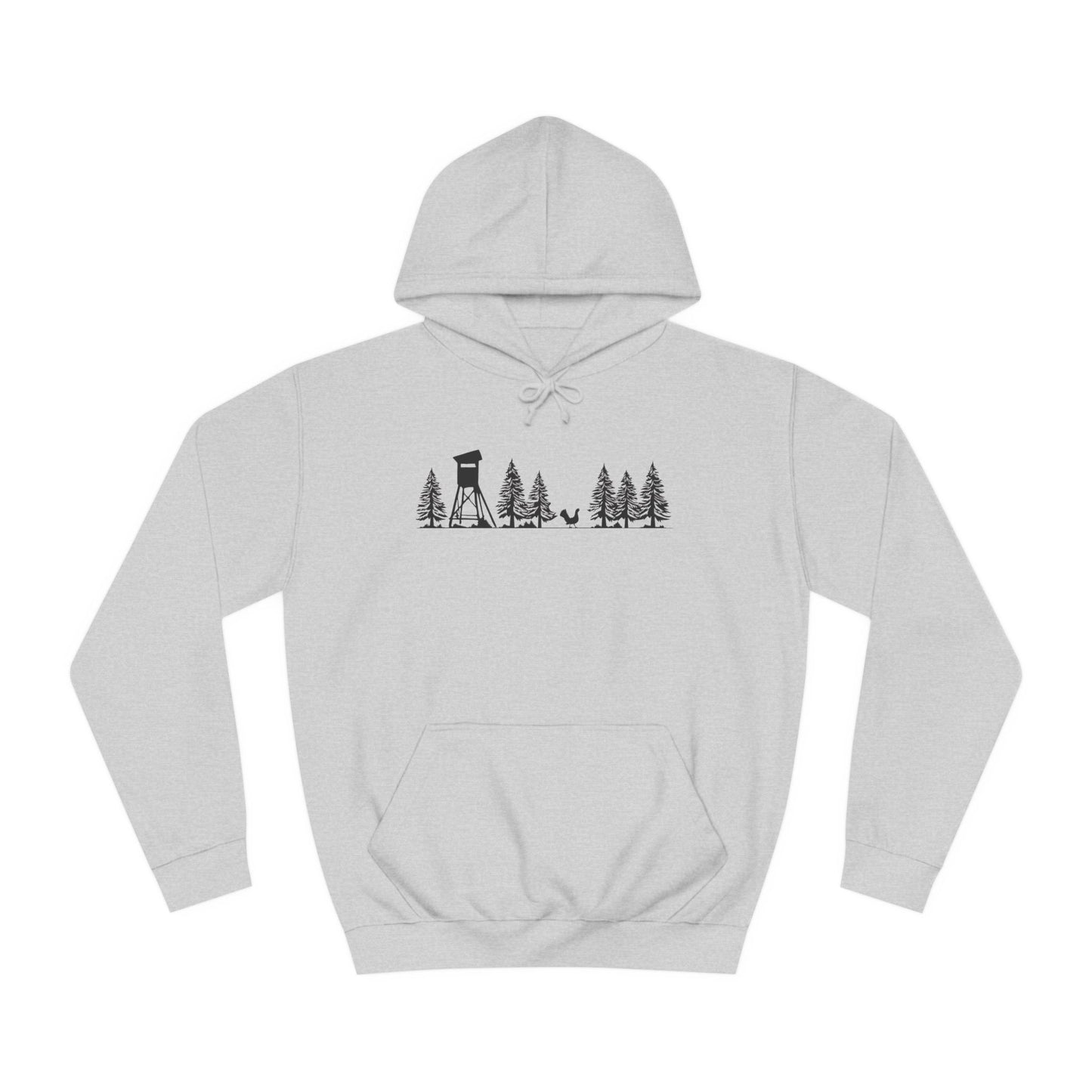 Hoodie Unisex - Hochsitz im Wald - Auerhahn