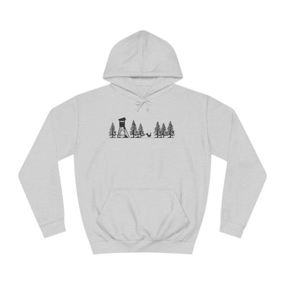 Hoodie Unisex - Hochsitz im Wald - Auerhahn
