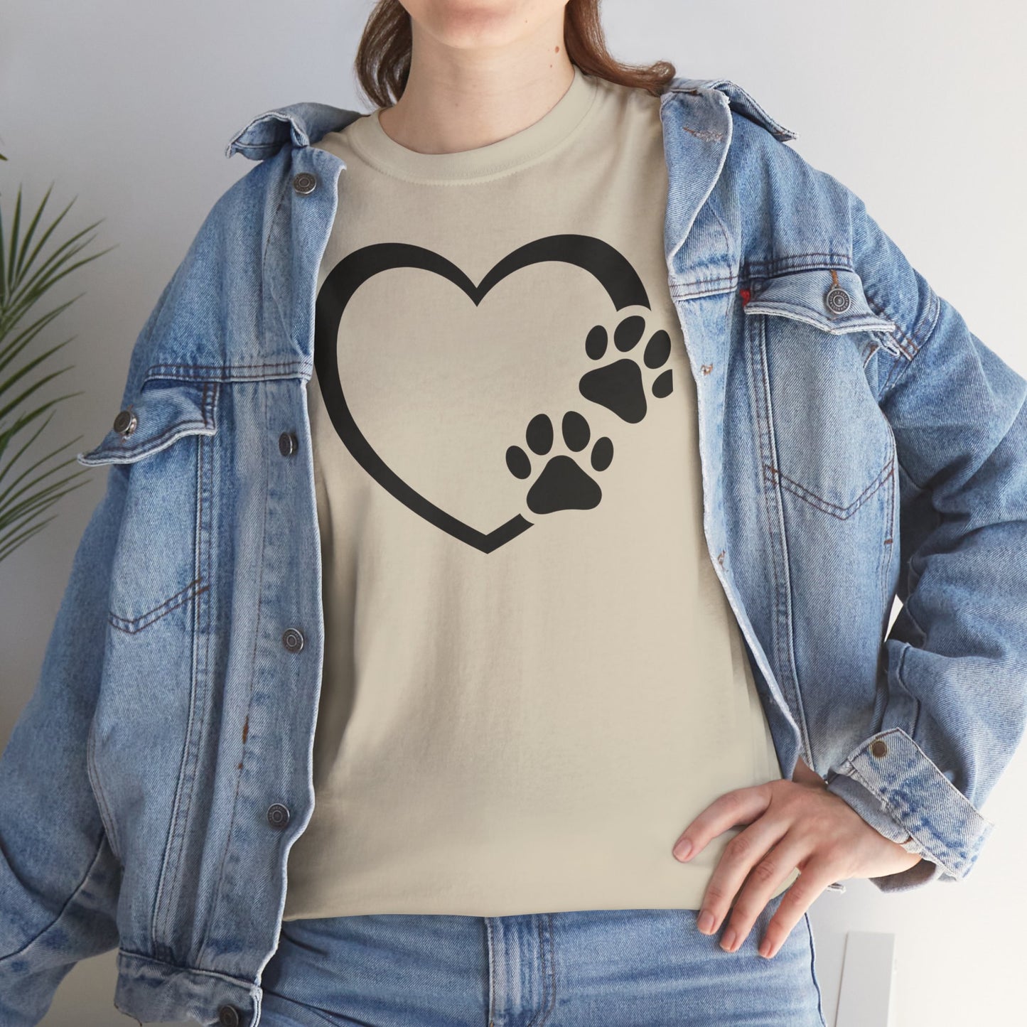T-Shirt Unisex - Hundepfote mit Herz 7