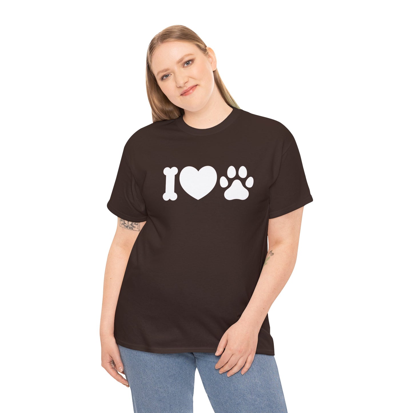 T-Shirt Unisex - Hundepfote mit Herz 4
