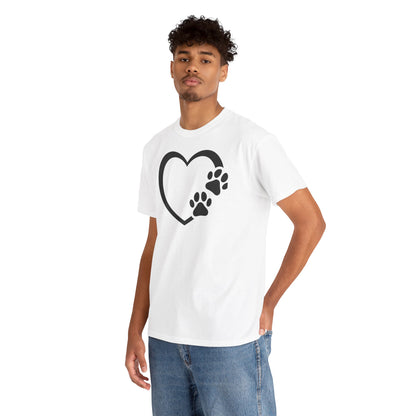 T-Shirt Unisex - Hundepfote mit Herz 7