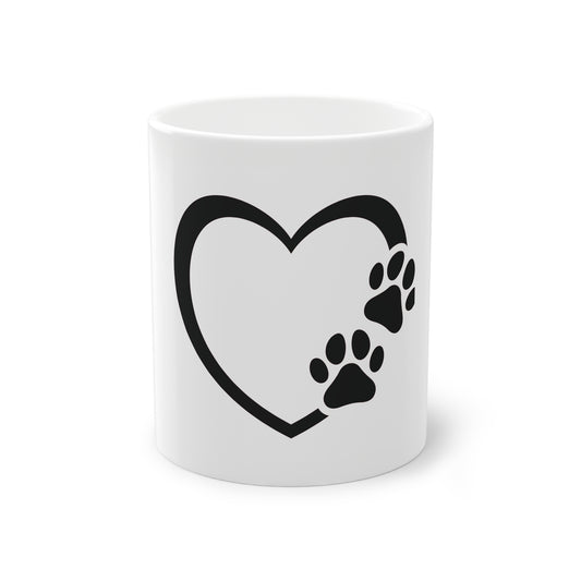 Tasse - Hundepfote mit Herz 7