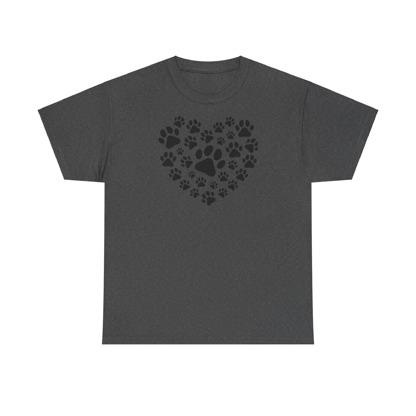 T-Shirt Unisex - Herz aus Hundepfoten