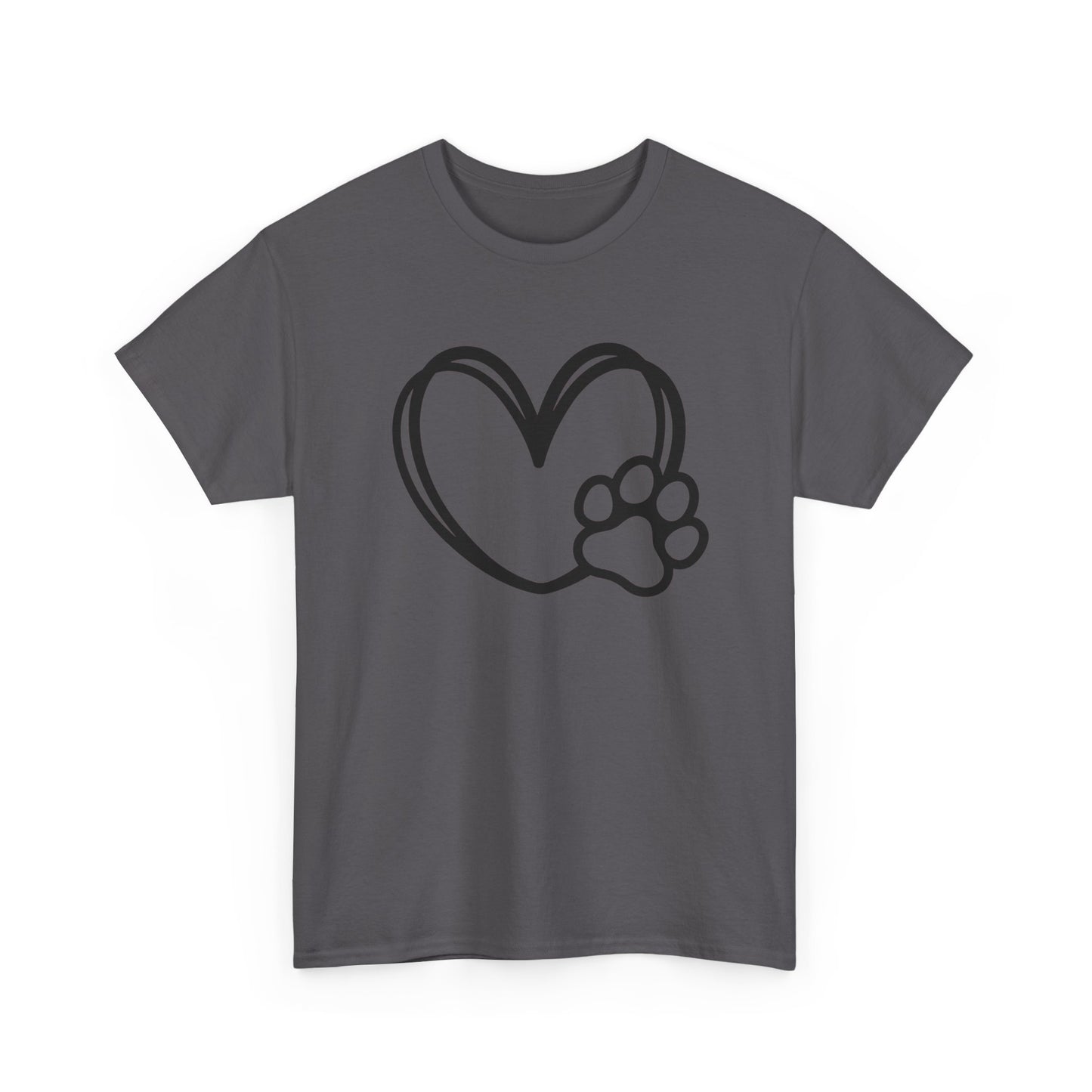 T-Shirt Unisex - Hundepfote mit Herz 1