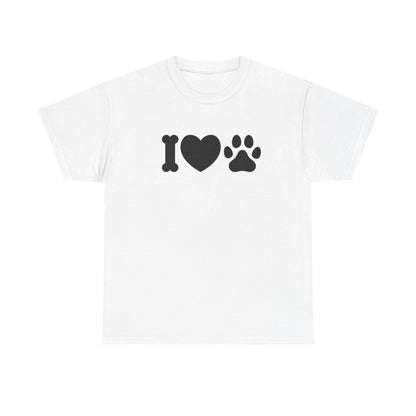 T-Shirt Unisex - Hundepfote mit Herz 4