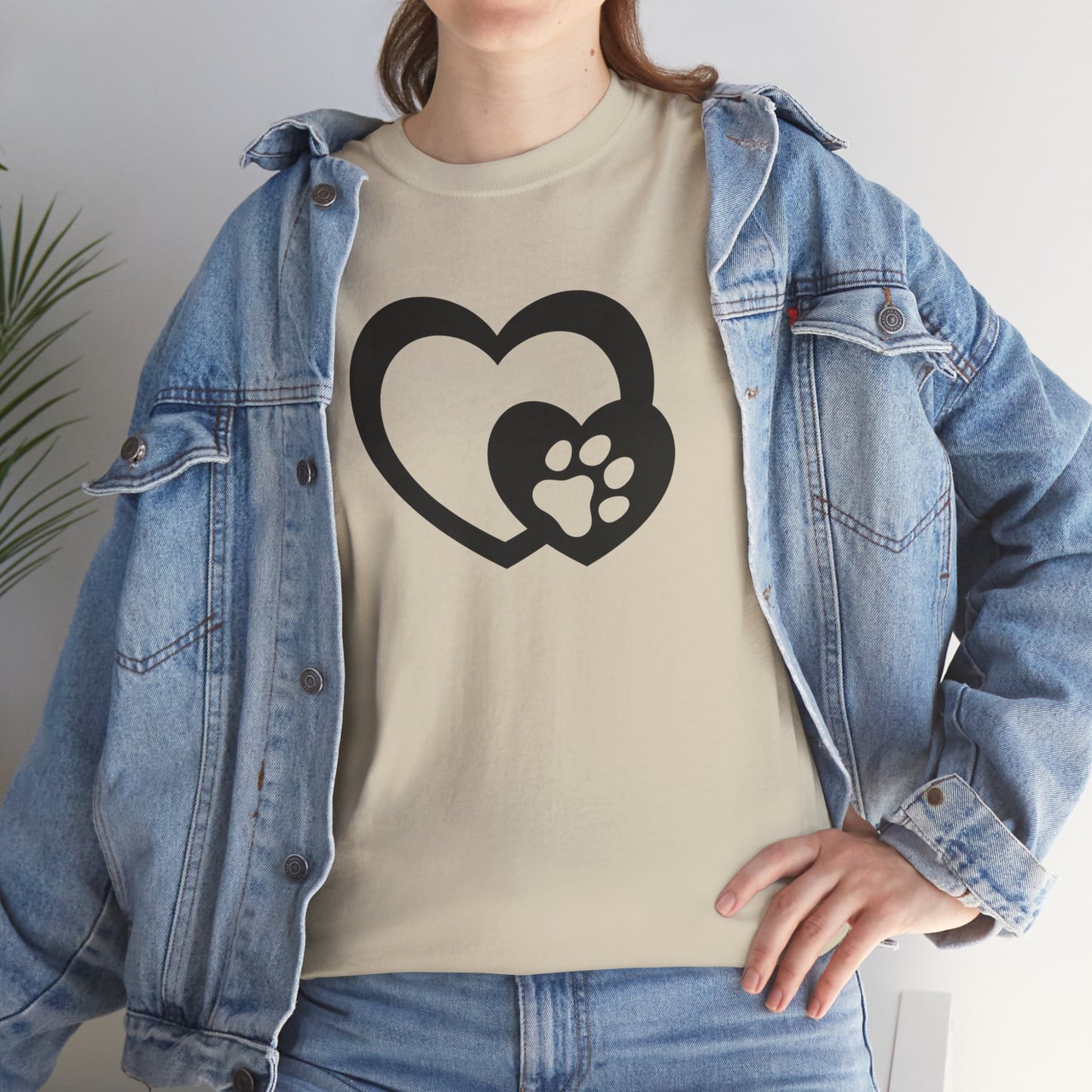 T-Shirt Unisex - Hundepfote mit Herz 5