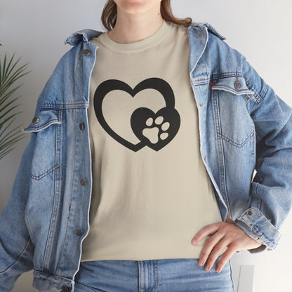 T-Shirt Unisex - Hundepfote mit Herz 5