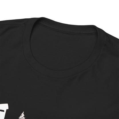 T-Shirt Unisex - Hochsitz im Wald - Rothirsch