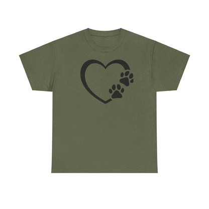 T-Shirt Unisex - Hundepfote mit Herz 7