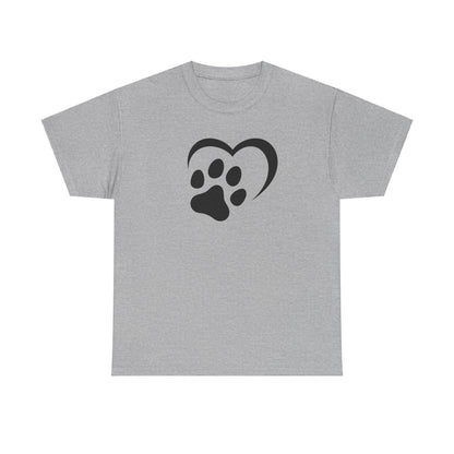 T-Shirt Unisex - Hundepfote mit Herz 2