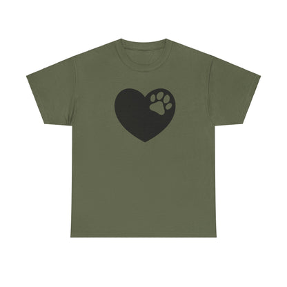 T-Shirt Unisex - Hundepfote mit Herz 6
