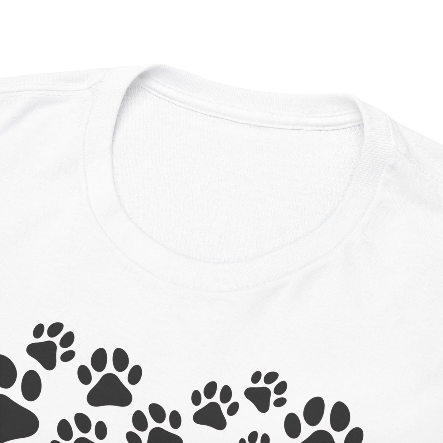 T-Shirt Unisex - Herz aus Hundepfoten