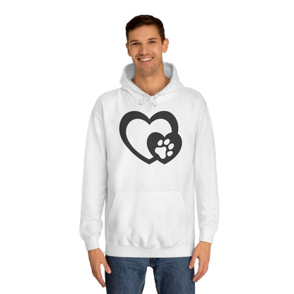 Hoodie Unisex - Hundepfote mit Herz 5
